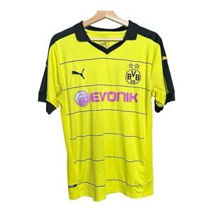 PUMA Borussia Dortmund Home Jersey Evonik, Yellow Black